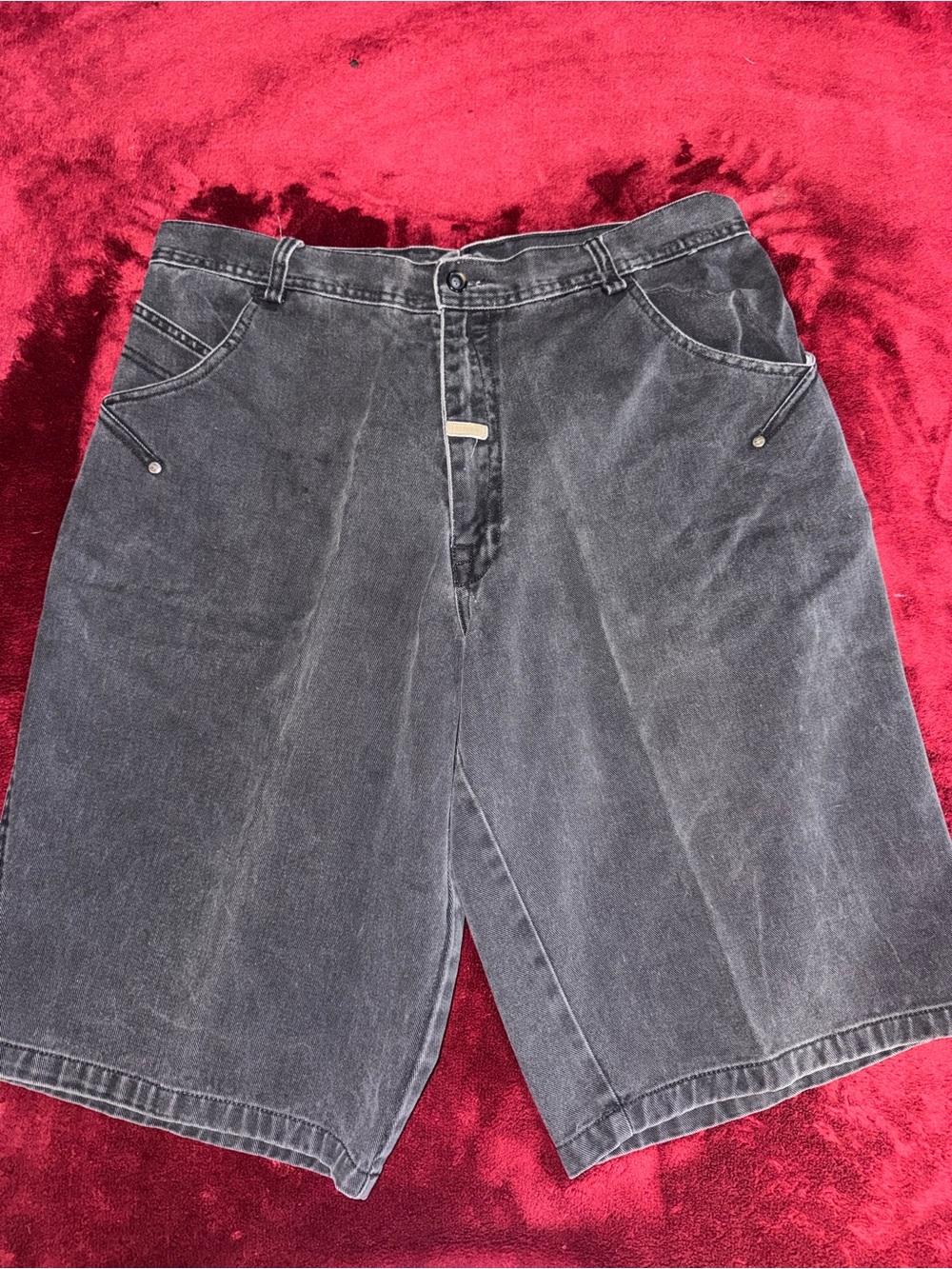 Pelle Pelle Washed Black Denim Shorts Normally Size 40 But Been Hemmed to 36